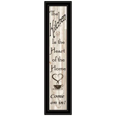 Homezia Kitchen Is The Heart Of The Home 18 Black Framed Print Kitchen Wall Art