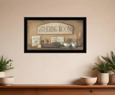 Homezia Gathering Room 2 Black Framed Print Kitchen Wall Art