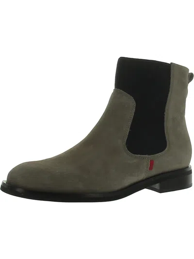 Marc Joseph Womens Nubuck Stretch Chelsea Boots In Grey