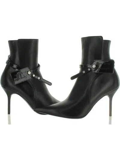 Off-white Womens Pointed Toe Ankle Ankle Boots In Black