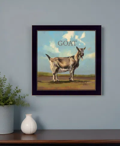 Homezia Gracey The Goat Black Framed Print Wall Art