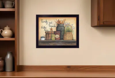 Homezia Family And Friends 1 Black Framed Print Wall Art