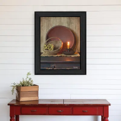 Shop Homezia The Red Bowl 1 Black Framed Print Wall Art
