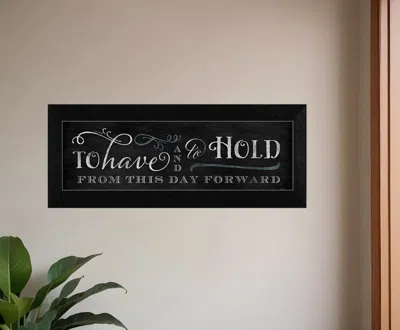 Homezia To Have And To Hold 2 Black Framed Print Wall Art
