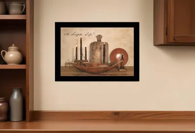 Homezia A Simple Life 2 Black Framed Print Wall Art