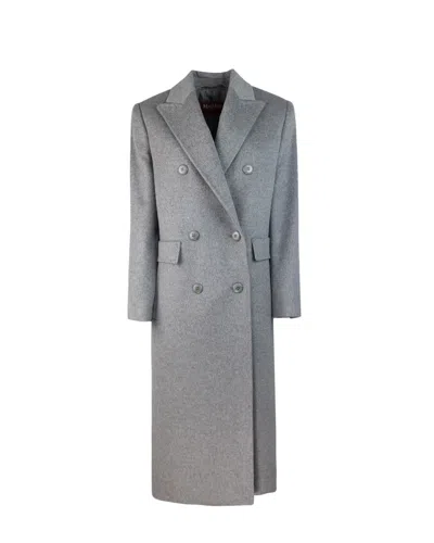 Shop Max Mara Studio Coat In Grey