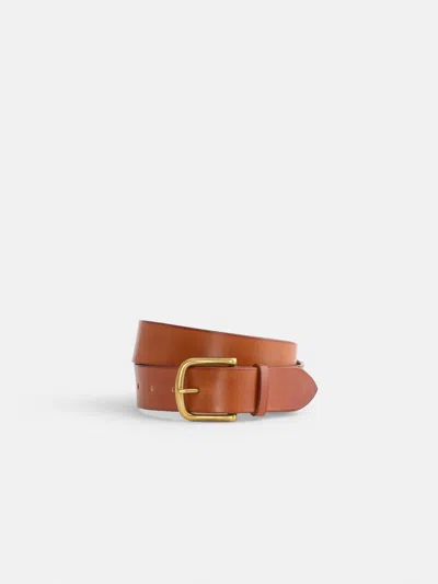 Alex Mill Maximum Henry Wide Standard Belt In Tan
