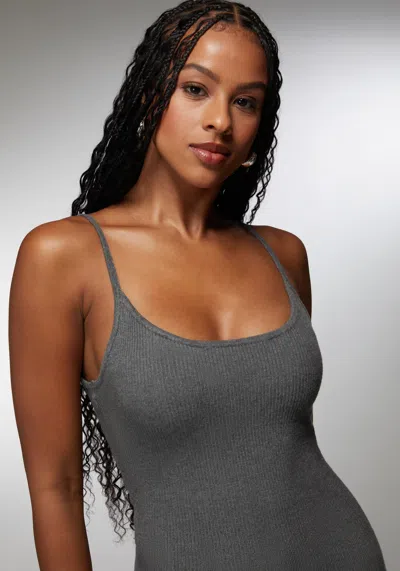 Bebe X Ciara Two Piece Sweater Dress In Grey,brown