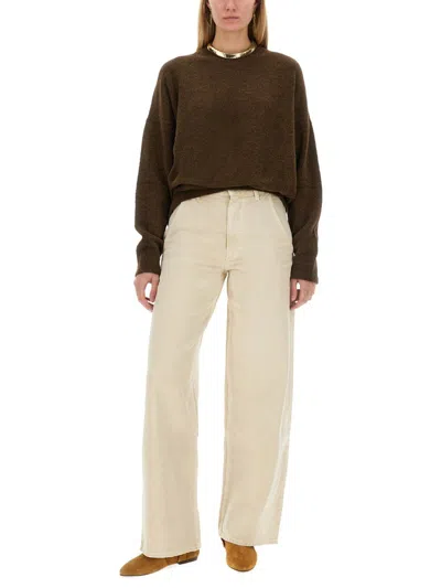 Shop Isabel Marant "kingston" Jersey In Brown