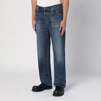 Agolde Blue Washed Jeans In Regenerated Denim