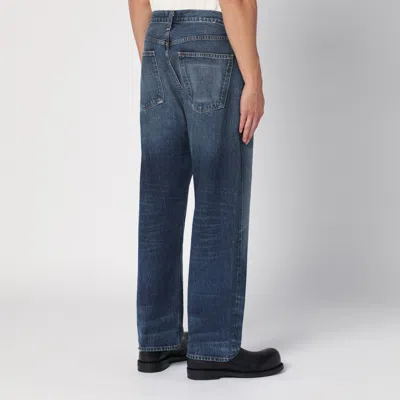 Agolde Blue Washed Jeans In Regenerated Denim