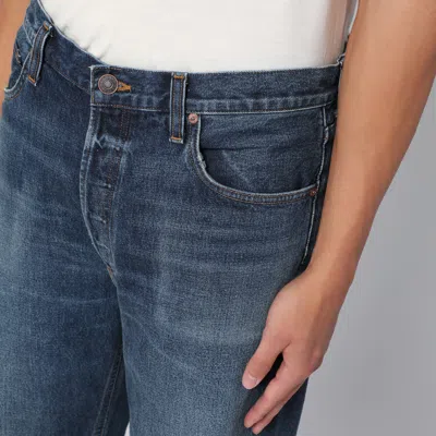 Agolde Blue Washed Jeans In Regenerated Denim