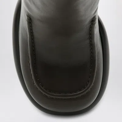 Burberry Chelsea Wedge Boot In Dark Green Leather