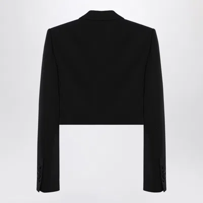 Dolce & Gabbana Cropped Cotton-blend Tuxedo Jacket