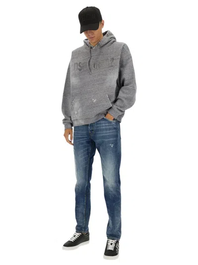 Dsquared2 Dsquared Men Sweatshirt With Logo In Grey