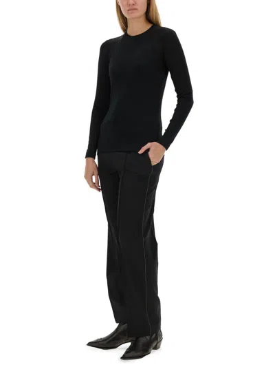 Shop Fabiana Filippi Slim Fit T-shirt In Black