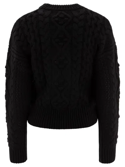 Loulou Studio "eustace" Crew Neck Cable Knit Sweater