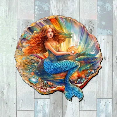 G. Debrekht Mermaid In The Shell Holiday Door Decor By