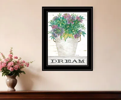 Homezia Dream Succulents 3 Black Framed Print Wall Art