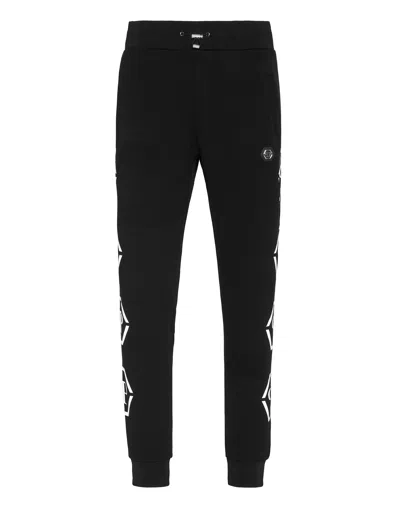 Philipp Plein Monogram-print Track Pants In Black