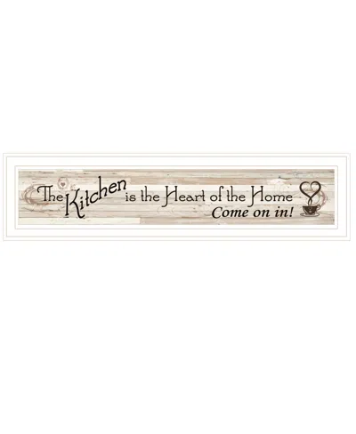 Homezia Kitchen Is The Heart Of The Home 13 White Framed Print Kitchen Wall Art