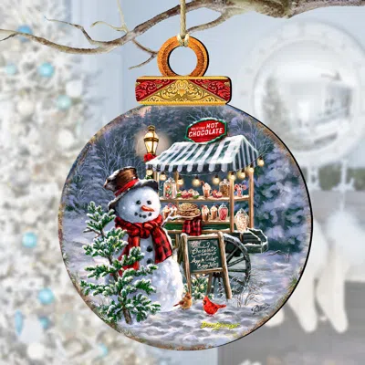 G. Debrekht Hot Chocolate Stand - Frosty Fun Wooden Ornaments By D. Gelsinger