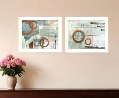 Homezia Set Of Two Balance This I And Ii 1 White Framed Print Wall Art