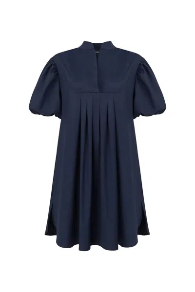 Monica Nera Carina Dress In Navy In Blue