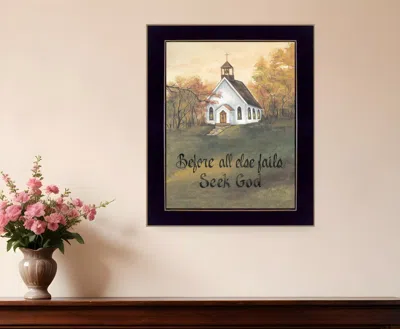 Homezia Seek God Black Framed Print Wall Art