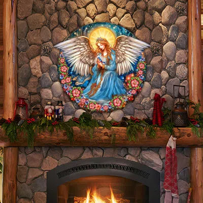 G. Debrekht Guardian Angel Of Serenity Holiday Door Decor By