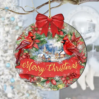 G. Debrekht Merry Christmas Wooden Ornaments By