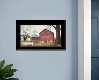 Homezia Antique Barn 3 Black Framed Print Wall Art