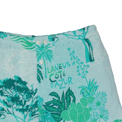 Shop Laneus Côte D'azur Cotton Shorts