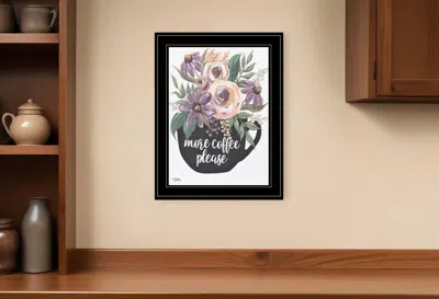 Homezia More Coffee Please 2 Black Framed Print Kitchen Wall Art