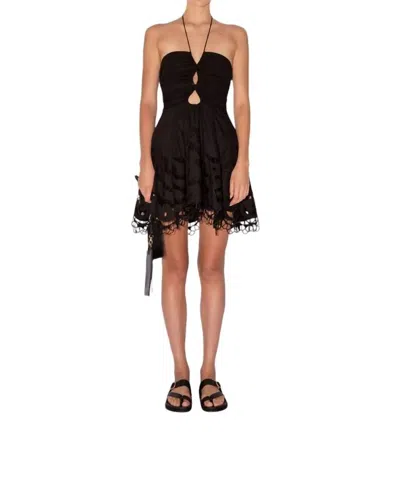 Magali Pascal Luna Mini Dress In Black In Black