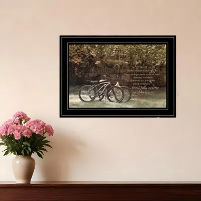 Homezia Journey Together 2 Black Framed Print Wall Art