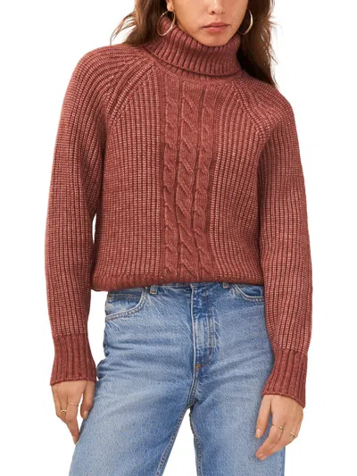 1.state Back Cutout Turtleneck Sweater In Multi
