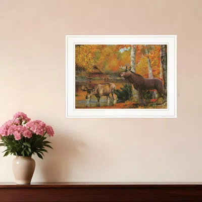 Homezia Peaceful Retreat 2 White Framed Print Wall Art