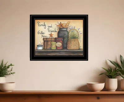Homezia Family And Friends 4 Black Framed Print Wall Art