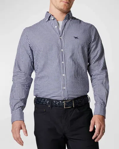 Rodd & Gunn Gunn Check Oxford Sports Fit Button-down Shirt In White