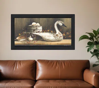 Homezia Country Charm Black Framed Print Wall Art