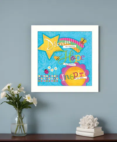 Homezia Dream For Tomorrow White Framed Print Wall Art