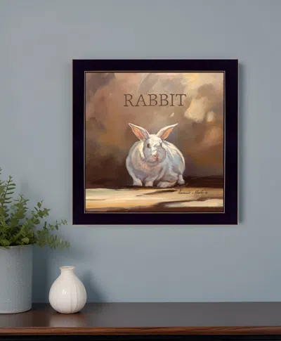Homezia Ruby The Rabbit Black Framed Print Wall Art