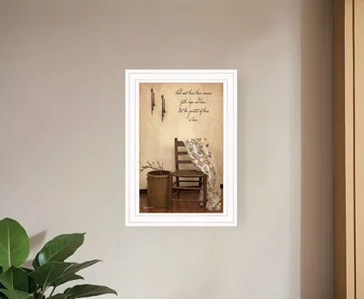 Homezia These Three Remain 1 White Framed Print Wall Art