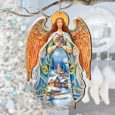 G. Debrekht Blessing Home Angel Wooden Ornaments By
