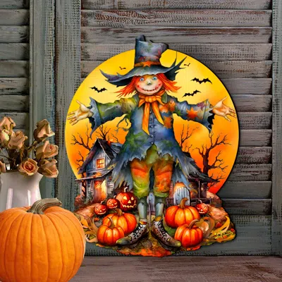 G. Debrekht Halloween Scarecrow Holiday Door Decor By