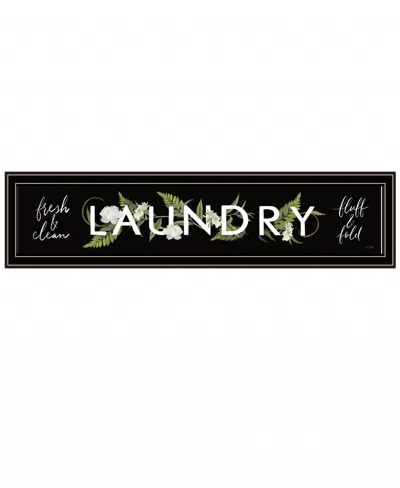 Homezia Laundry Fresh And Clean 1 Black Framed Print Bathroom Wall Art