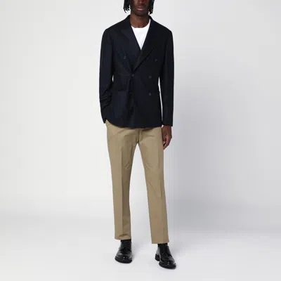 Santaniello Double-breasted Jacket In Wool-blend