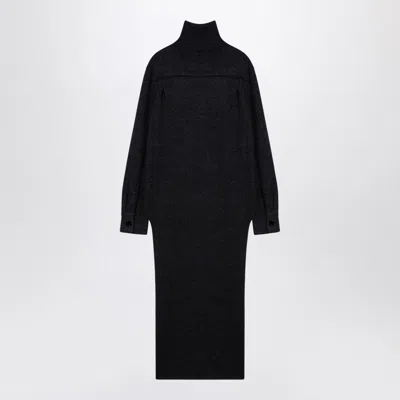 Givenchy Dark Grey Turtleneck With Drawstring In Gray