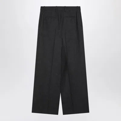 Givenchy Oversized Tailored Pants In Wool In Gray